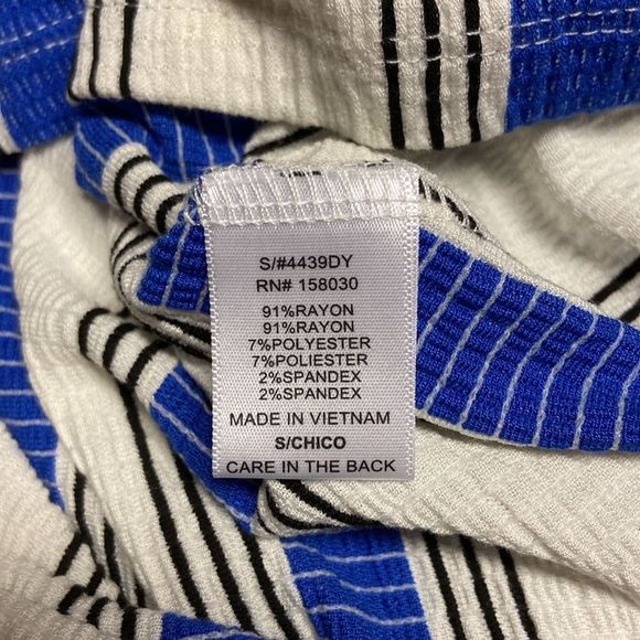 Love Tree Blue and Off White Striped Dress NWT - Picture 6 of 7